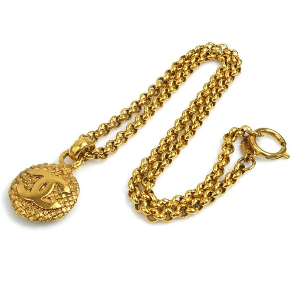 CHANEL Gold Logo Necklace - Picture 10 of 10
